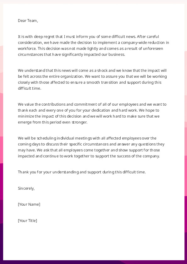 Announce Bad News to Employees 2