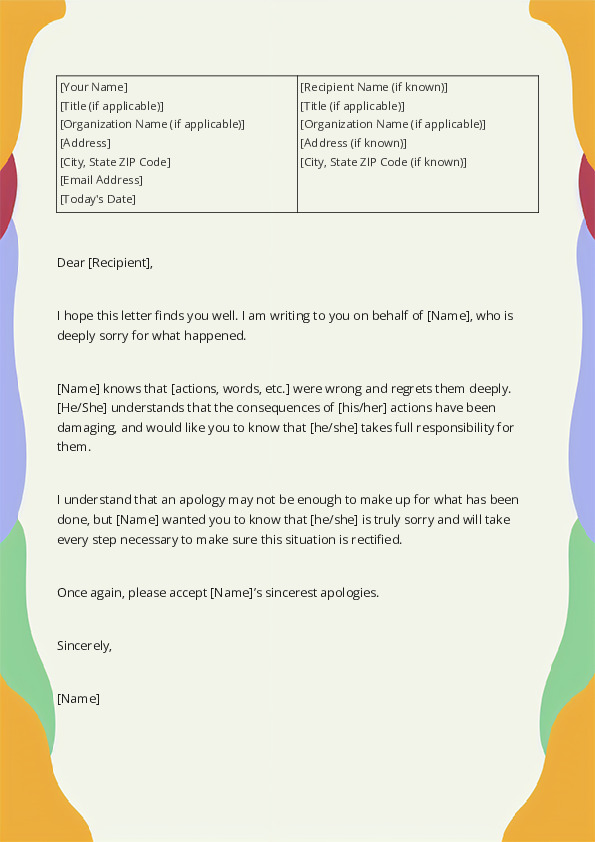 Apologize For Someone Else (Personal)
